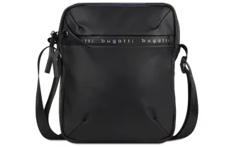 Bugatti Schultertasche BUGATTI Blanc Schwarz, Damen, Gr. B/H/T: 17cm x 21cm, schwarz, Polyurethan, Taschen Schultertasche