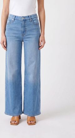 Frame Denim Jeans Le Slim Palazzo a vita alta con gamba larga in denim