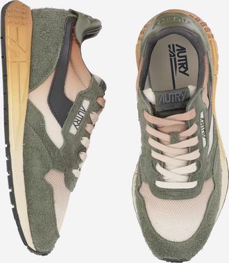 Autry Mens Sneakers Reelwind Low Multicolour Leather Trainers