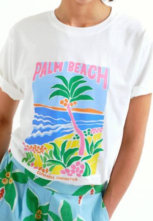 Compa&ntilde;&iacute;afant&aacute;stica Palm Beach Tee In White