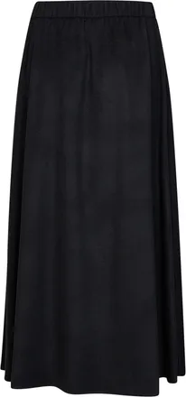 Herno Flannel Flared Skirt - Black