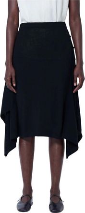 Christophe Lemaire Gonna Midi con Bottoni - - Skirts - Donna - Nero - S