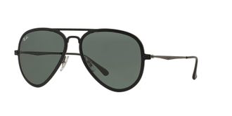 Ray-Ban Mens Aviator Sunglasses, Matte Black (601s71), 56 UK