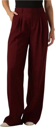 Notre-V Broeken, Dames, Rood, M, Polyester, Bordeaux Rode Elegante Pantalon