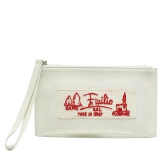 Emilio Pucci Pre-owned Leren Clutch - Dames - Vintage Clutch - Wit - ONE Size - Leer - Vintage
