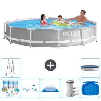 Intex Piscina Prism Frame Redonda - 366x76 Cm - 7-piezas S20526
