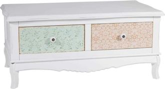Wanderlust Deco Wanderlust Deco - Mueble Bajo De Madera Con Lacado Blanco 92x52x41