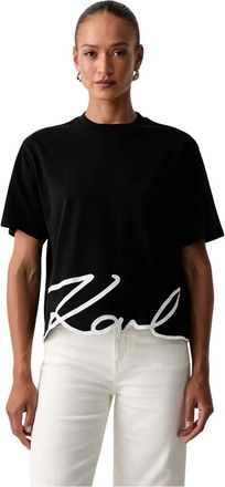 Karl Lagerfeld Mujer, Camisetas, Negro, Talla: S