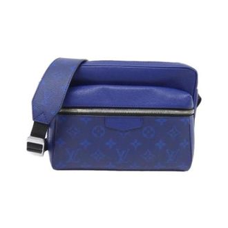 Louis Vuitton Pre-owned Outdoor Messenger - Heren - Pre-owned - Blauw - Maat: ONE Size Leer