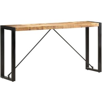 vidaXL Mesa Consola De Madera Maciza De Mango 150x35x76 Cm Vidaxl