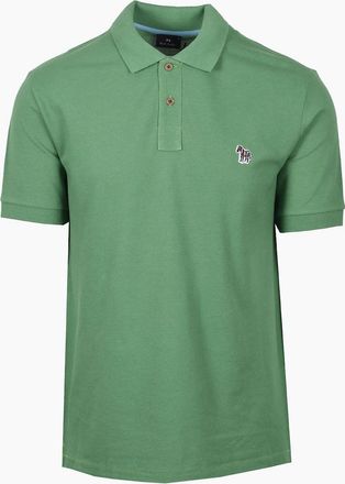 Paul Smith Mens Paul Smith Reg Fit SS Polo Zebra Green - Size: 46