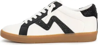 Yellow Box Womens Ziti Crystal Sneaker In Black