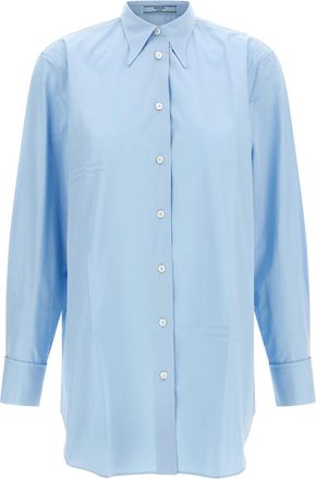 Prada Light Blue Regular Solid Shirt