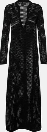 Nili Lotan Zera open-knit cotton maxi dress