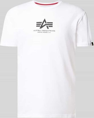 Alpha Industries Alpha Industries T-Shirt mit Logo und Rundhalsausschnitt in Weiss, Gr&ouml;&szlig;e XXXL