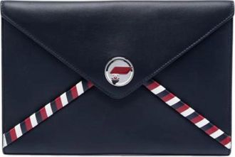 Chanel Pre-owned Vintage Clutch - Dames - Vintage Clutch - Blauw - ONE Size - Leer - Vintage