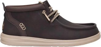Hey Dude Wally Mid Gripr Classic - Heren - Veterlaarzen - Bruin - 44 EU - Leer - Schoenen