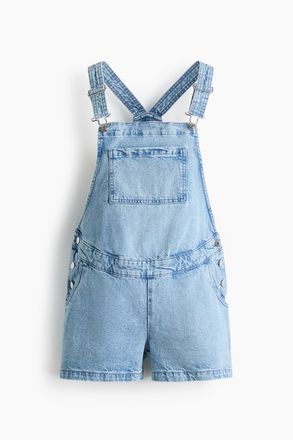 H&M MAMA Latzshorts - Helles Denimblau