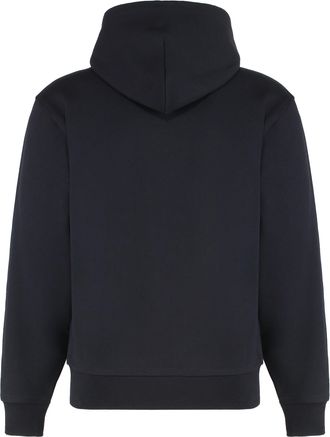 Burberry Mens Hoodie Cotton Full-Zip Black Top