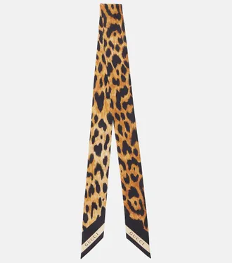 Gucci Leopard-print silk twill scarf