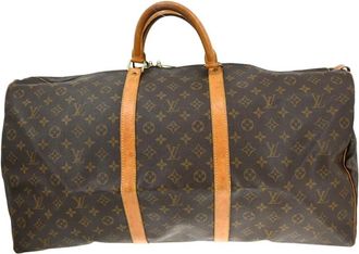 Louis Vuitton Pre-owned Weekend Bags, female, Brown, Size: ONE SIZE Pre-owned Vintage Monogram Keepall Travel Bag