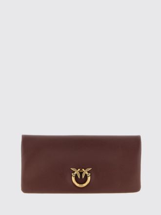 Pinko Click Soft Horizontal Classic Leather Clutch