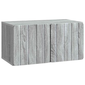 vidaXL Mueble Para Tv De Pared Gris Sonoma 59,5 X 31 X 30 Cm Vidaxl