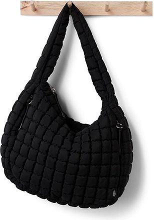 Free People Movement Quilted Carryall Womens Handbags Black, Polyester