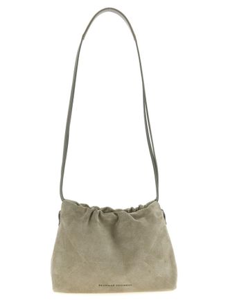 Brunello Cucinelli Grey BC Duo Crossbody Bag