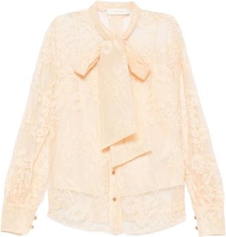 Zimmermann Pussy-bow Lace Blouse