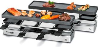 Rommelsbacher rc 1600 griglia per raclette 8 persona(e) Nero, Argento 1590 w
