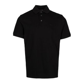 Emporio Armani Polo shirt met logo-borduursel - Heren - Polos - Zwart - S - Katoen - Tops