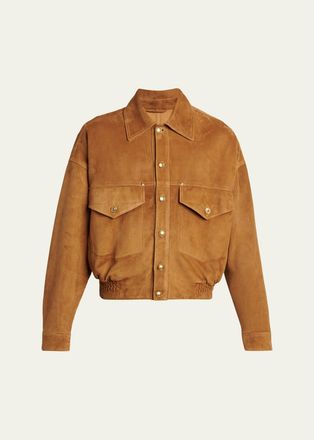 Versace Mens Suede Blouson Jacket