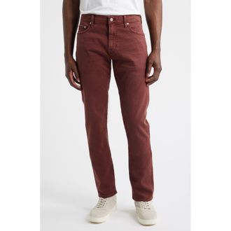 AG - Adriano Goldschmied Tellis Slim Fit Jeans in 7 Years Sulfur Cranberry at Nordstrom, Size 32 X 32