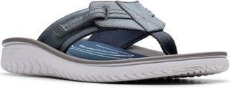 Clarks Wesley Sun Flip Flop in Navy Leather at Nordstrom Rack, Size 11