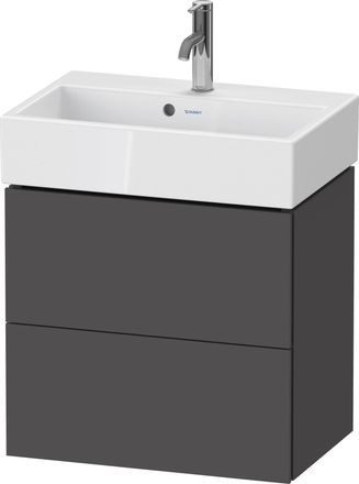 Duravit L-cube Mueble De Ba&ntilde;o De Pared Compact, 2 Cajones, Ancho: - Duravit