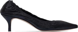 Bernardo Bernardo 1946 Manu leren pumps met ruches - Zwart