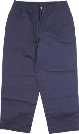 Moncler Wide Trousers, male, Blue, Size: M Wide Trousers