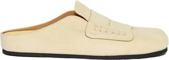 Jacquemus round-toe mules - men - Calf Suede/Calf Leather/Rubber - 43 - Neutrals