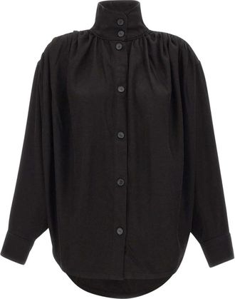 Iro Fenyra Shirt - Dames - Blouses - Zwart - XS - Overhemden
