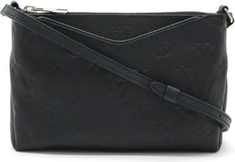 Louis Vuitton Pre-owned Cross Body Bags, female, Black, Size: ONE SIZE Pre-owned Pochette Accessoires Monogram Empreinte