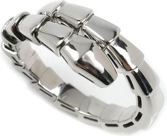 Bulgari White Gold White Gold (18K) Band Ring (Pre-Owned)