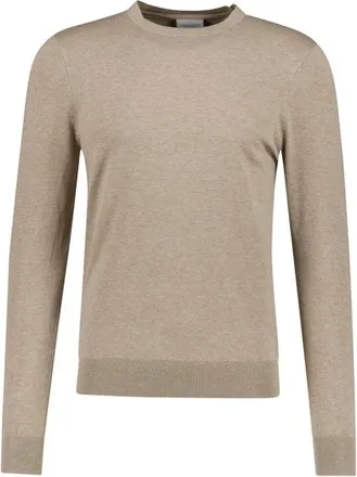 Profuomo Truien & Vesten, Heren, Beige, M, Katoen, Luxury Basic Crewneck