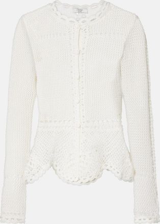 Erdem C&aacute;rdigan de croch&eacute; de algod&oacute;n