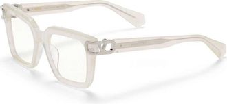 Valentino Eyeglasses Square Full Rim, Cloude Ivory Frame And Clear Demo Lens Lens Vlx-131D