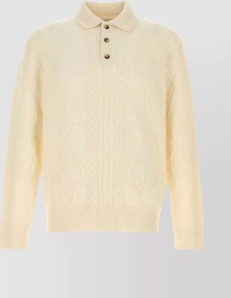Burberry alpaca blend cable knit sweater