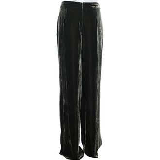 Sportmax Green Velvet Palazzo Pants