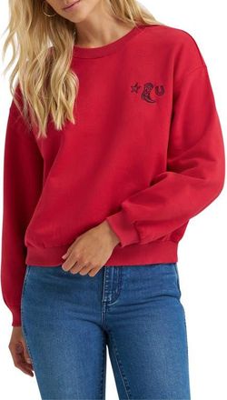 Wrangler Western Embroidered Pullover Sweatshirt at Nordstrom, Size X-Large