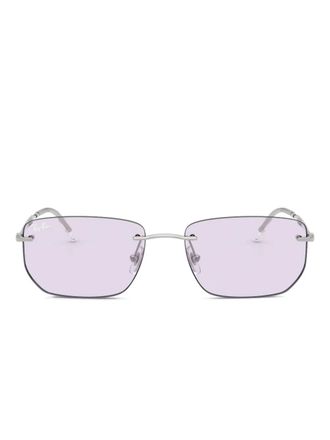 Ray-Ban rimless rectangle sunglasses - unisex - Metal - 56 - Silver