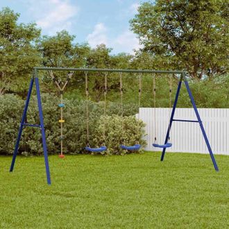 vidaXL Juego De Columpios De Exterior Con Columpios Y Cuerda De Discos Vidaxl